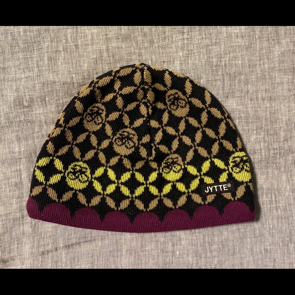 Jytte Beanie with Bicycle Print - New! One Size